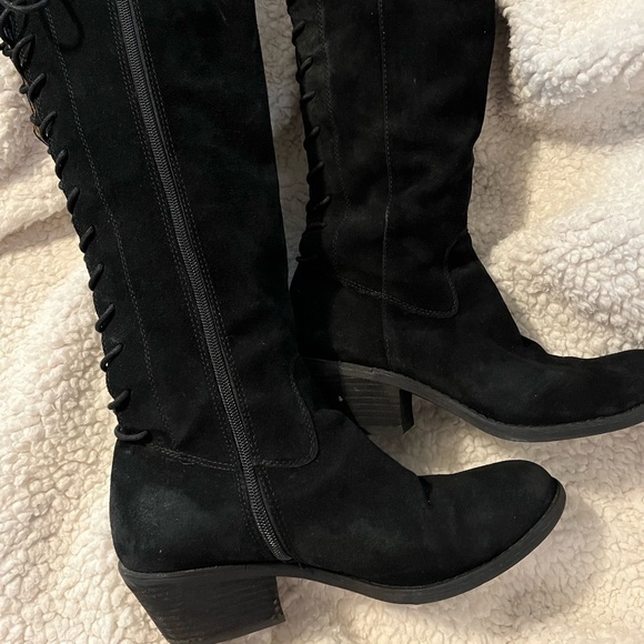 Black Suede Sofft Sharnell waterproof boots - Picture 2 of 4